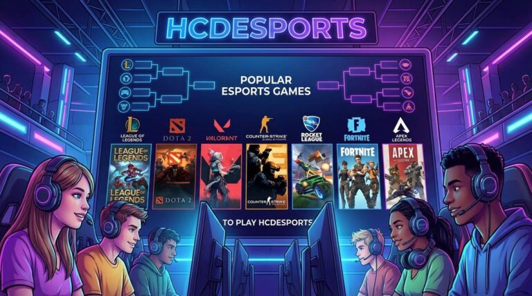 what are the popular esports games to play hcdesports